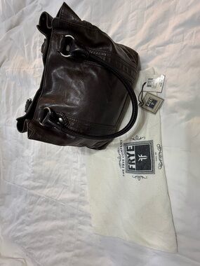 Frye Melissa Tote with duster and tags.